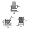 thumbnail image 4 of Robbyn Resin Outdoor Adirondack Chair, Gray, 4 of 8