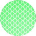 thumbnail image 1 of Ahgly Company Indoor Round Trellis Green Modern Area Rugs, 6' Round, 1 of 1
