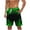 Green, variant on Naughtyhood Mens Shorts Casual Fashion Print Shorts with Pockets Elastic Waist Beach S-XXXXXL