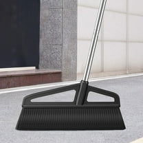 Yard Broom, Snow & Debris Sweeper, Heavy-Duty Outdoor Broom, Durable Plastic Bristles, Metal Handle, Workshop & Patio Cleaner