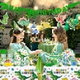 thumbnail image 6 of 175pcs Dinosaur Birthday Decorations Include Dinosaur Plates and Napkins Set, Banner, Hanging, Tablecloth, Cake Topper, Table Decor, for Boy Birthday Decorations and Dinosaur Theme Party, Serves 25, 6 of 7