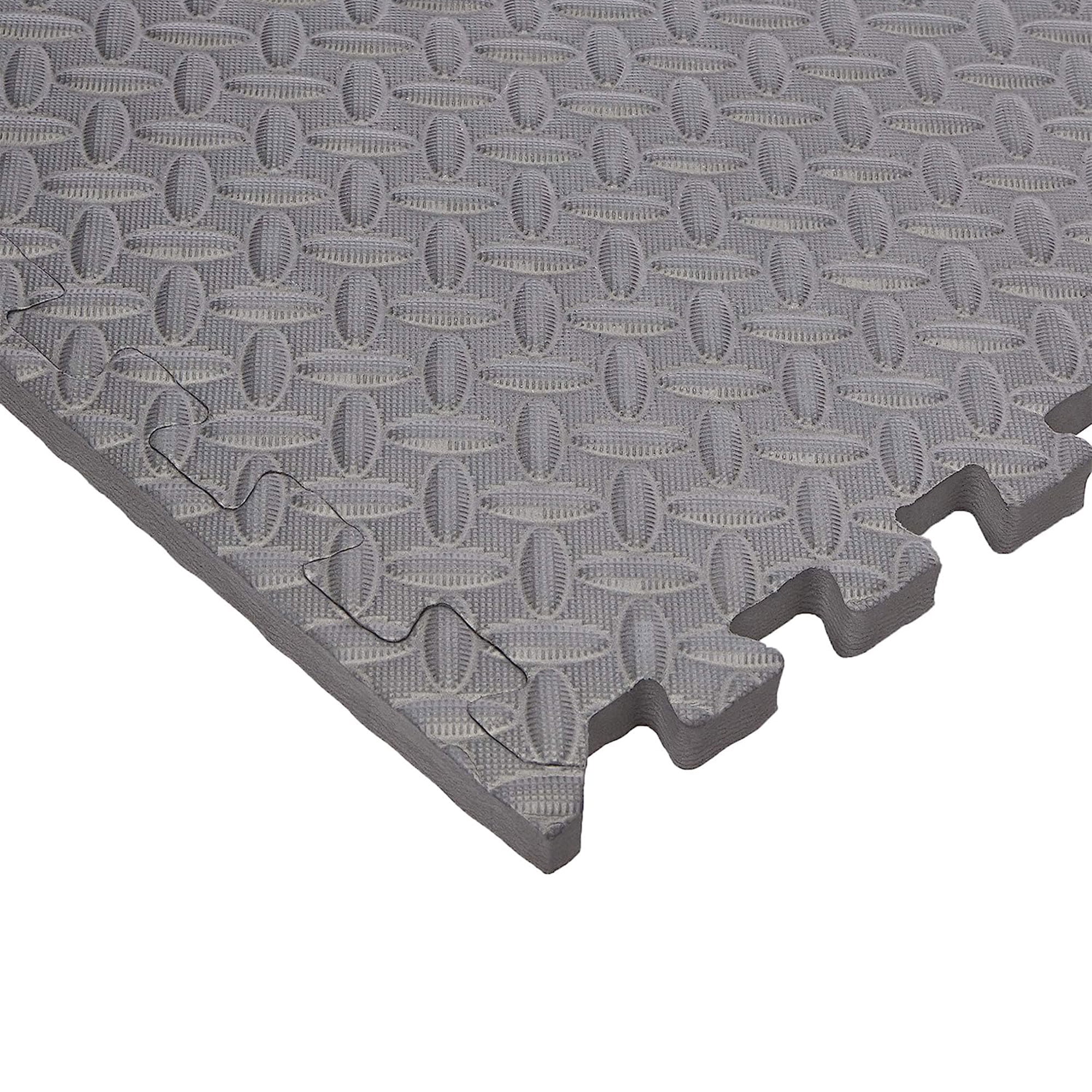 Everyday Essentials 24sqf 3/4'' EVA Foam Interlocking Exercise Protective Flooring, 6-Tile