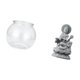 thumbnail image 5 of Jarrón Transparente Pequeño Para Pecera, Adorno De Mesa Para Acuario, Para Oficina, Hogar, Plantas, Con Estatua De Guan Yin, Escultura De Buda Feng Shui, Decoración Central., 5 of 8