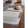 thumbnail image 2 of EORC Brown Hand Woven Wool and Viscose Modern Reversible flat weave Durry Rug, 3' x 5'-Color:Brown,Material:Wool, 2 of 11