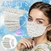 YZHM 10PCS Adult Disposable Face Masks Three-Layer Disposable Dust-Proof Protective Leopard Print Mask