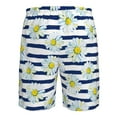 thumbnail image 6 of Kdxio Daisy Striped Nautical Pattern Mens Casual Shorts - Drawstring Summer Beach Sports Shorts for Men, 6 of 9