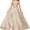 Champagne, variant on Flower Girls Satin Rhinestone Pageant Dresses Princess A-Line Floor Length Formal Wedding Party Gowns, Sized 2-14T