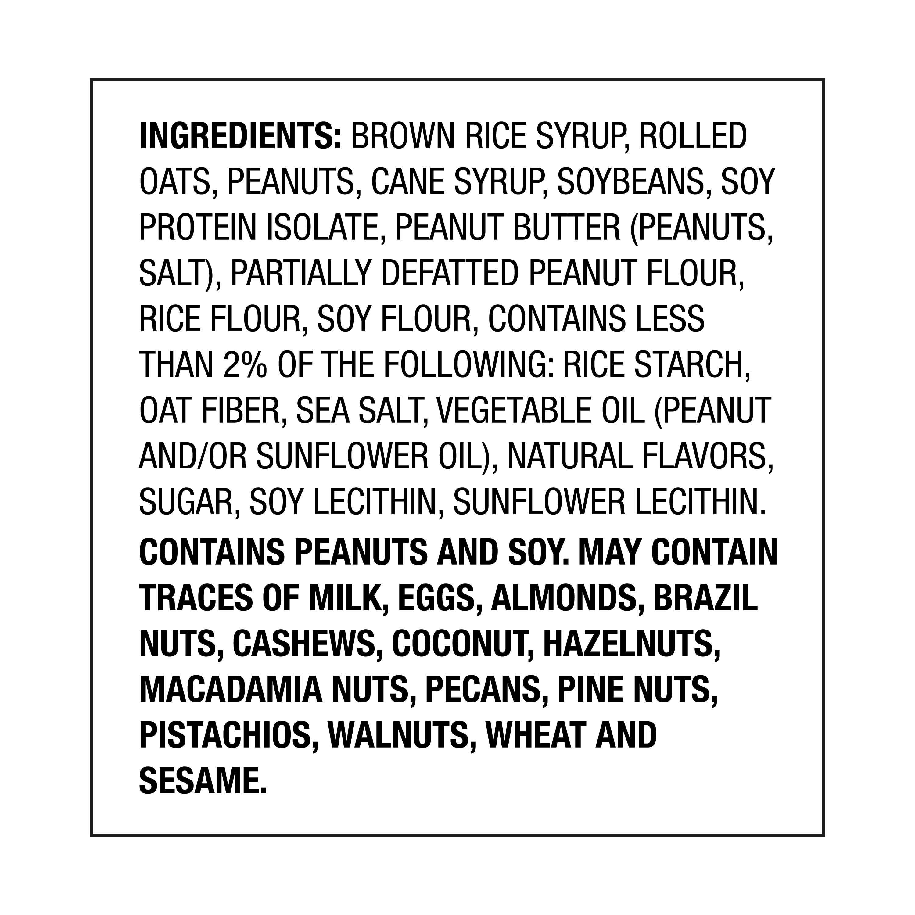 Great Value Energy Bar, Crunchy Peanut Butter, 2.4 oz, 18 Count