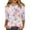 Pink, variant on Women's Floral Graphic Print Blouses New 3/4 Sleeve Round Neck Casual Tees Tops，Plus Size Basic Tops Pullover