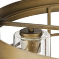 thumbnail image 6 of Burgess Collection Four-Light Aged Bronze Modern Farmhouse Chandelier, 6 of 12