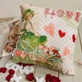 thumbnail image 2 of Vintage Girl in Love Garden  | Valentine Gift Ideas | Valentine Day Gift | Valentines Gift for Her | Throw Pillow | Decorative Valentines, 2 of 3
