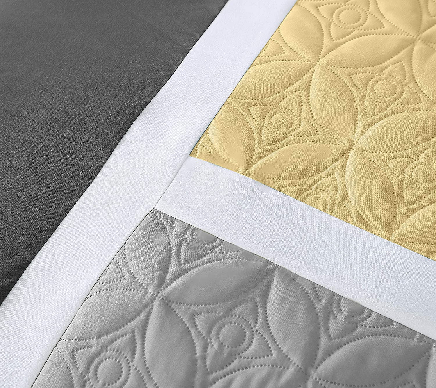Chezmoi Collection 7-Piece Medallion Patchwork Comforter Set