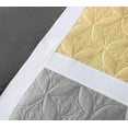 thumbnail image 4 of Chezmoi Collection 7-Piece Medallion Patchwork Comforter Set, King, Yellow/Gray, 4 of 5