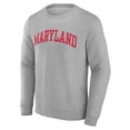 thumbnail image 2 of Men's Gray Maryland Terrapins Basic Arch Sweatshirt, 2 of 3