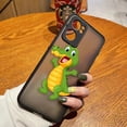 thumbnail image 3 of Funda de teléfono mate para OPPO RENO 8 8T 7Z 7 6Z 6 5 4 3 PRO PLUS 4G 5G Edge Funda Coque Capa Shell lindo dibujos animados cocodrilo, 3 of 5