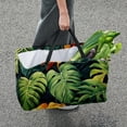 thumbnail image 7 of Tropical Plants Large Capacity Reusable Toy, Picnic, and Storage Basket - Foldable Oxford Cloth Material for Ultimate Convenience, 7 of 7
