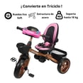 thumbnail image 4 of Triciclo Infantil Tipo Carriola con Bastón Ajustable Luz y Sonido-Rosa, 4 of 8