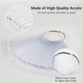 thumbnail image 3 of 300Pcs Clear Nail Swatch Pop Sticks with 6 Metal Rings, Fan-Shaped Nail Colour Display Art Tips, Fake Practice Nail Board for Nail Salon and Beginners Nail Gel Polish Practice, 3 of 8