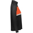 thumbnail image 4 of Holloway Sportswear XS Womens Prism Bold 1/4 Zip Pullover Black/Orange 222791, 4 of 5