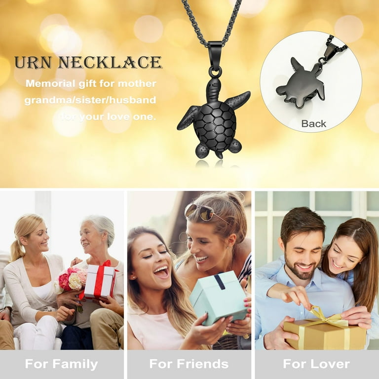 Memorial Urns Sea Turtle Turtle Cremation Necklace Sea Turtle