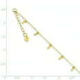 thumbnail image 2 of 14K Gold Oval Chain Diamond Cut Dots Anklet With 1" Exention Jewelry 10", 2 of 3