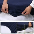 thumbnail image 4 of Unique Bargains All-around Elastic Microfiber Fitted Sheet only 15 Inch Deep mattress protector, 4 of 10