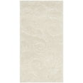 thumbnail image 3 of SAFAVIEH Florida Doug Floral Vines Geometric Shag Area Rug, Creme, 2'3" x 4' - Transitional Modern Design, Creme & Creme, Non-Shedding & Easy Cleaning, Ultra Plush Thick Pile, Ideal for Living Room, 3 of 14