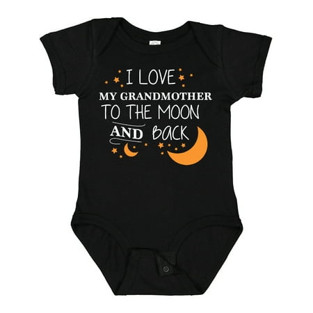 

Inktastic I Love My Grandmother to the Moon and Back Gift Baby Boy or Baby Girl Bodysuit