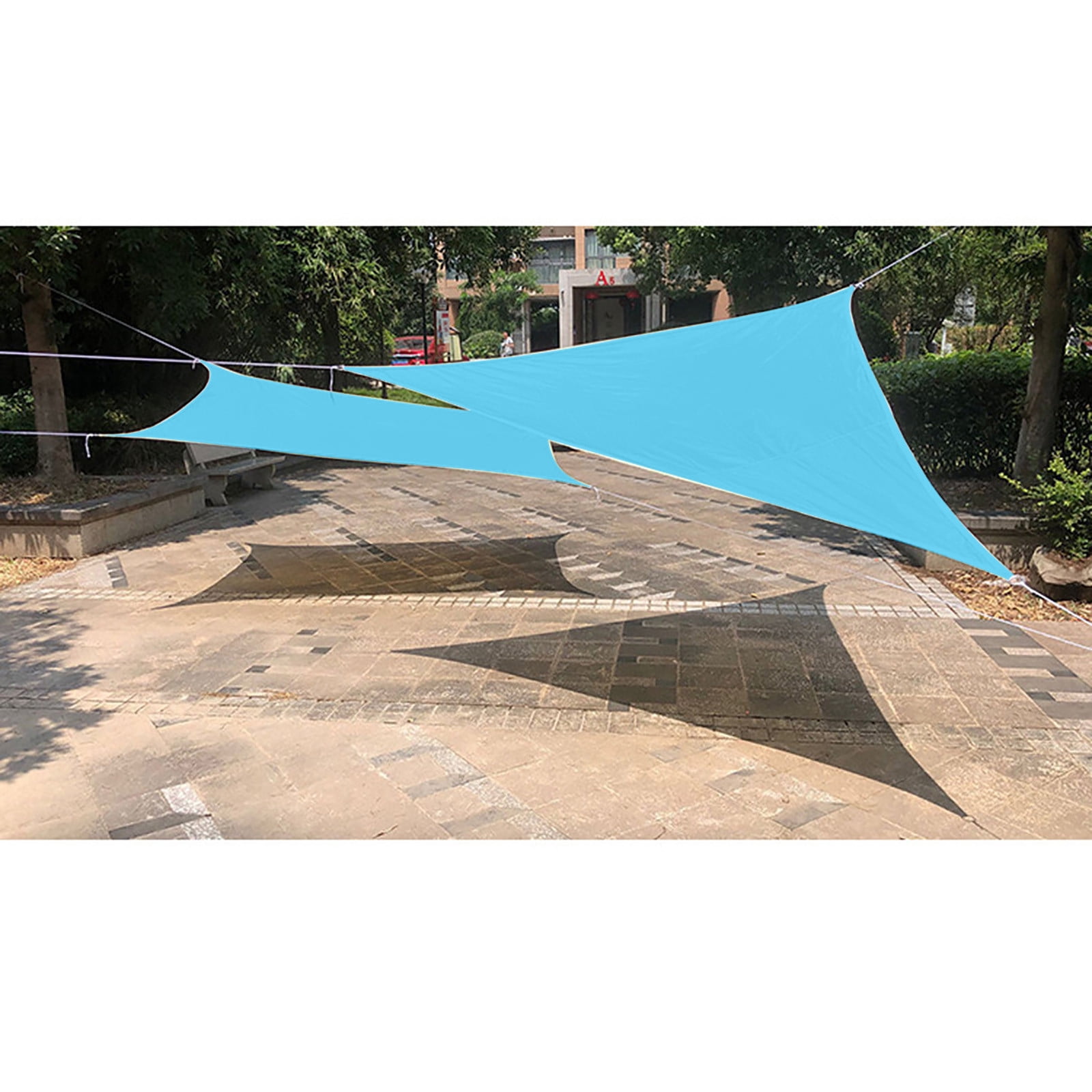 Nkmbld Portable Sun Shade Cloth for Garden Patio Awning Block Easy to Intall UV Protection, Waterproof Canopy, Portable for Beach Outdoor Patio Yard Garden Pool 3x3x3m