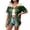 Army Green, variant on Mexico 2026 Soccer Cup Style Vintage Baseball Jersey for Women, Short Sleeve Button-Down Shirt with Retro Sun & Eagle Graphic, Breathable Polyester Sports Top, 1 PC Army Green XL