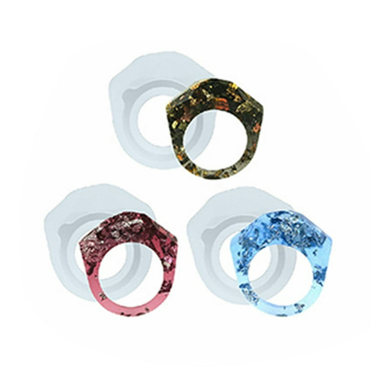SIEYIO 3 Pcs Resin Casting Circle Jewelry Molds Resin Ring Mold Silicone  Jewelry DIY 