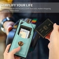 thumbnail image 2 of Crossbody Wallet Women Case for Samsung Note 10,[RFID Blocking] Credit Card Holder with Should Strap,Premium PU Leather Purse Metal Buckle Folio Flip Cover for Samsung Galaxy Note 10, Green, 2 of 8