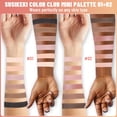 thumbnail image 3 of Paleta de sombras de ojos SUSIKEKI Mini Naked de 6 colores con espejo, 3 of 9