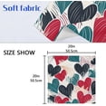 thumbnail image 7 of GZHJMY Valentine's Day Heart Cloth Napkins 4 Pack - 20x20In Soft Washable Dinner Napkin Home Decor Napkin for Dinners Weddings Cocktail Kitchen Decorative Washcloths, 7 of 7
