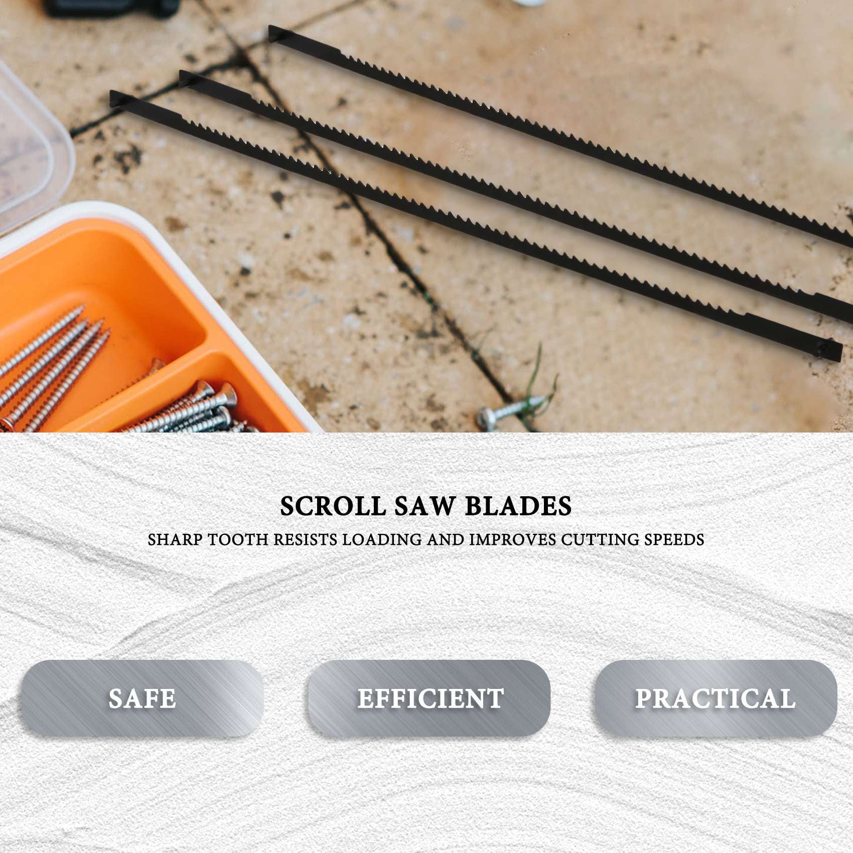 Buy 12Pcs 5 Inch Pinned Scroll Saw Blades TPI 10/15/18/24 Power Tools