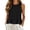 Black, variant on WEIWEN Linen Tank Tops for Women Dressy Casual Ruffle Hem Sleeveless Vest Shirts Womens Summer Outfits 2026 Trendy Beach Vacation Blouses Green, S