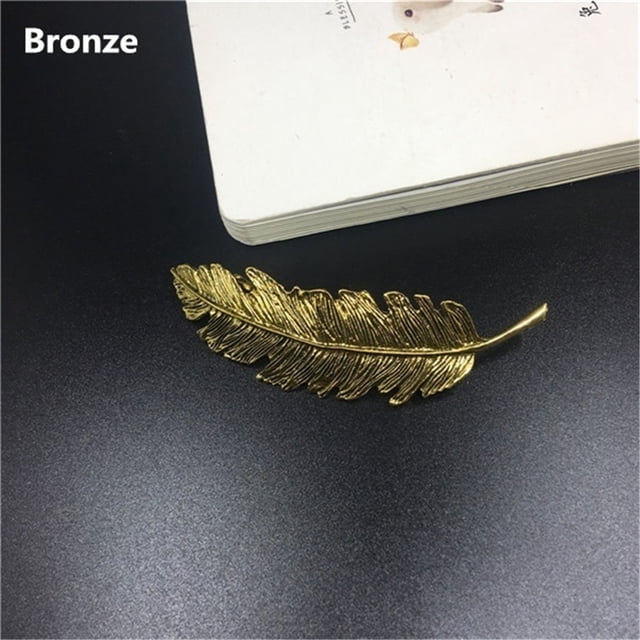Accesorios De La Joyería De La Horquilla Del Clip Del Resorte De La Horquilla De La Pluma De La Hoja De La Vendimia De La Moda Monstrate AP007895-04