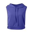 thumbnail image 6 of Sleeveless Hoodie for Women 2026 Trendy Casual Plain Hooded Sweatshirt Womens Pullover Top Spring Summer Outfits, 6 of 7