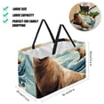 thumbnail image 2 of Sea Lion Large Capacity Foldable Oxford Cloth Cube Organizer with Reusable Laundry Basket, Storage Bag, and Laundry Organizer, 2 of 7