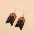 thumbnail image 3 of Nvzi Pendientes colgantes de estilo retro, nuevos y únicos, estilo bohemio étnico, joyería vintage (marrón), 3 of 5