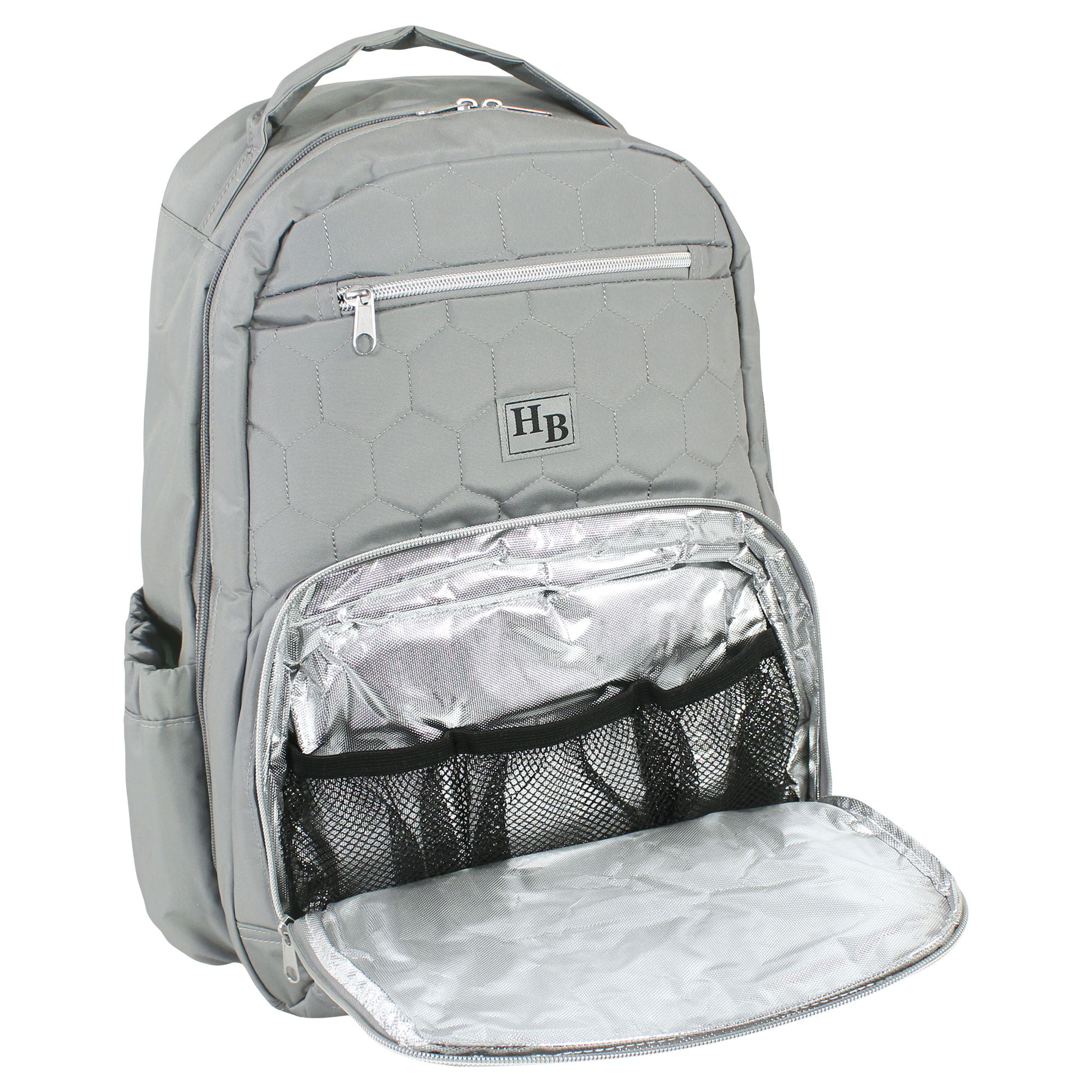 Hudson Baby Premium Diaper Bag Backpack and Changing Pad, Gray, One Size