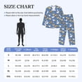 thumbnail image 4 of Fotbe Chicken Family Pattern Long Sleeve Pajama Set for Men,Sleepwear Set,2-piece Loungewear Set,Soft PJs Comfy Nightwear with Pockets-XX-Large, 4 of 7