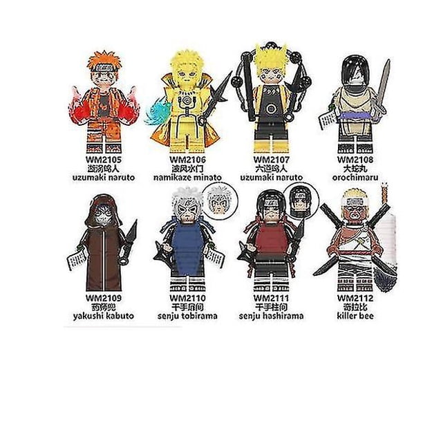 2023-naruto serie Naruto bloques de construcción minifigura niños ensamblar juguetes