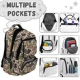 thumbnail image 3 of Yuyamidu Duck Camo 4Pcs School Bag Set for Kids Girls, Boys Includes Lunch Tote, Pencil Pouch, Water Bottle Sleeve, Ideal for Elementary Students, Daily School, Casual Daypack for Kids, 3 of 7