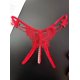 thumbnail image 2 of Tangas con bordado de mariposas, bragas de perlas sintéticas con abertura en la entrepierna, lencería y ropa interior sexy para mujer, 2 of 5