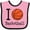 Pink and Black, variant on Inktastic I Heart Basketball Boys or Girls Baby Bib