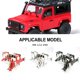 thumbnail image 2 of Ounissouiy 1 Uds. Marco de coche de aleación de aluminio 1/12 para pieza de coche MN D90 RC, accesorios de coche RC, piezas de repuesto, pieza de Kits de construcción modelo Rojo, 2 of 6