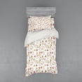 thumbnail image 2 of Ambesonne Floral Bedding Set 4 Pcs, Bikes Poppy Flowers, Queen, Multicolor, 2 of 3