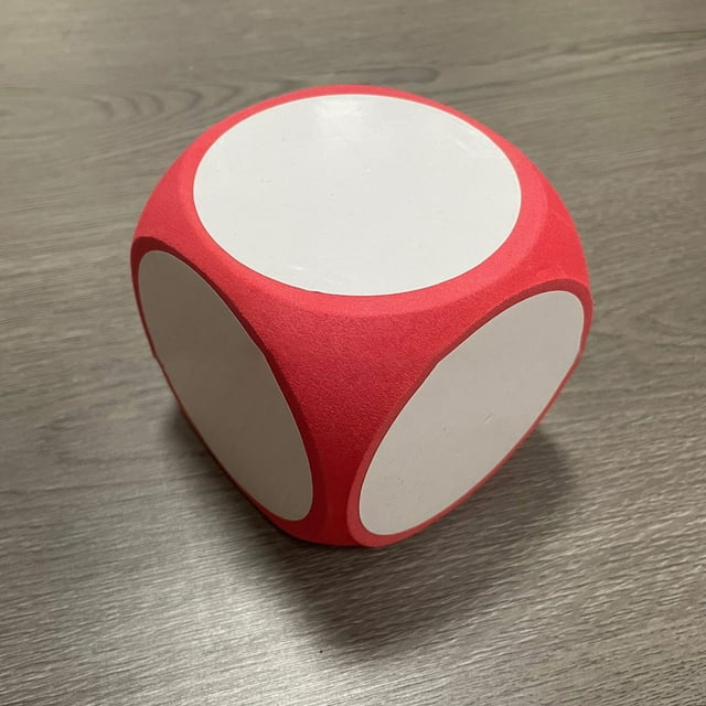 Dsscvnef 4x4 Inch Large Writing Erase Dice Purpose Educational Dice Cube White Board Dice Cube Suitable for Classrooms Games Children