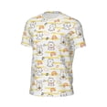 thumbnail image 6 of Wukai Rabbit And Milk Tea Print Men's Short-Sleeved Mesh T-Shirt,Quick-Dry Short Sleeve Workout T-Shirt-XX-Large, 6 of 8